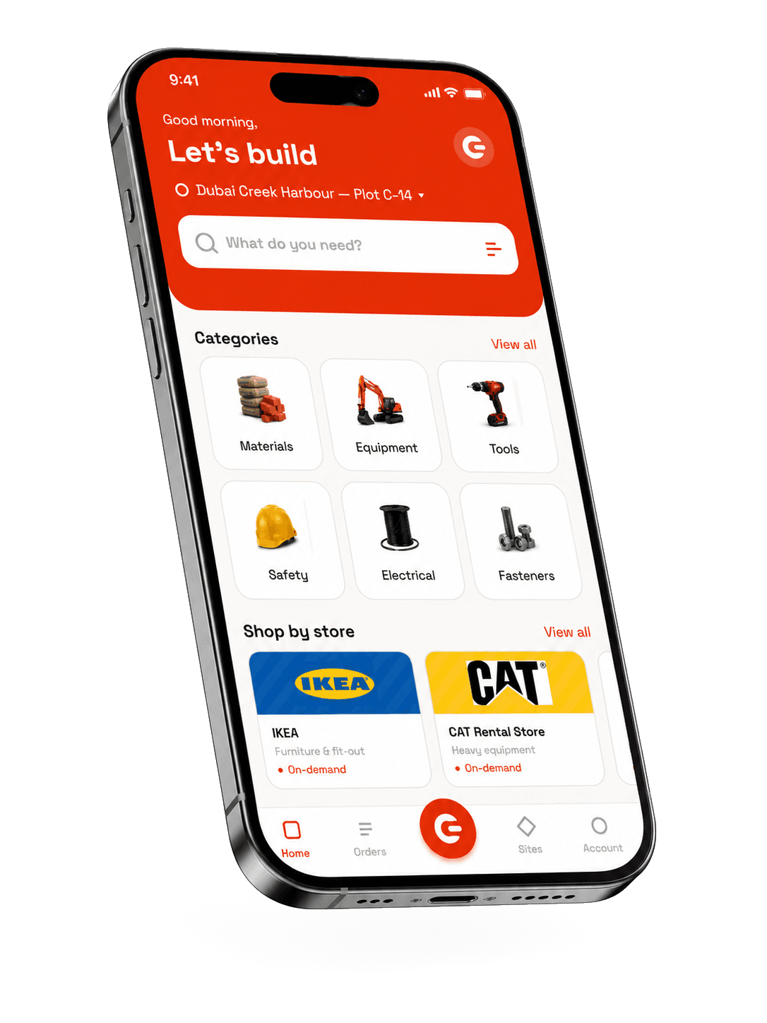 Cranovo app home screen